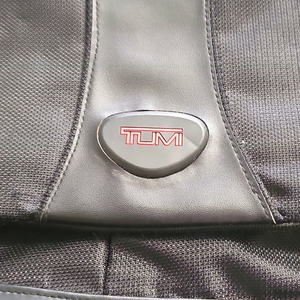 Tumi Balistic Nylon Briefcase Messenger Laptop Bag Black Crossbody Large
